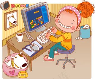 可爱卡通动漫矢量图下载