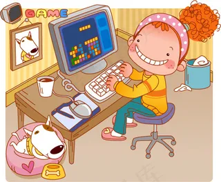 可爱卡通动漫矢量图下载