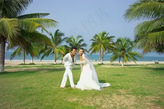 婚纱样片 海边之恋图片