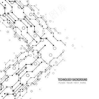 简约黑白线条感背景