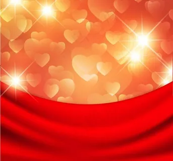 动感爱心红绸 情人节背景图片 动感爱心红绸 情人节背景图片