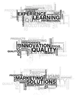 矢量商业词云集