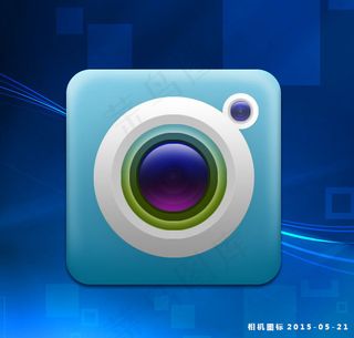 手机UI超质感相机图标