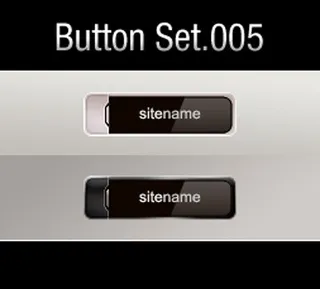 极具现代感的黑色按钮模板素材