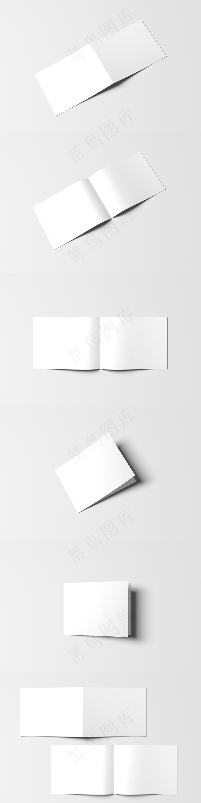 简约白色商务画册样机