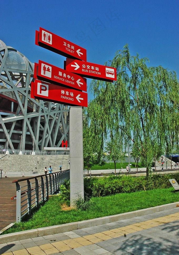 体育馆指示牌图片