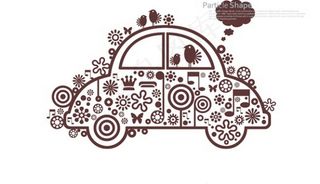花纹抽象创意汽车
