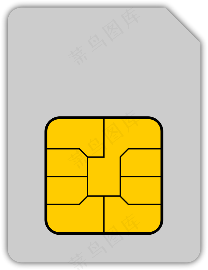 SIM手机卡PNG免扣透明素材