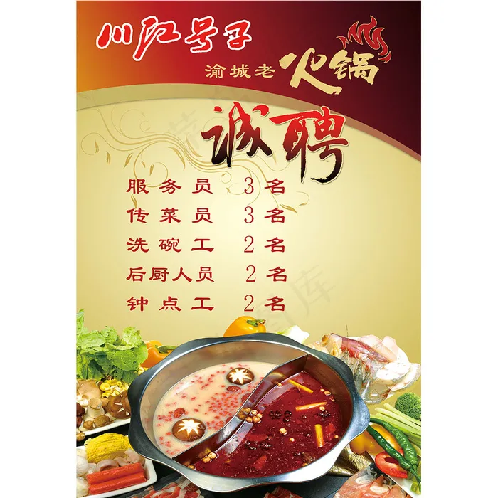 酒店招聘海报