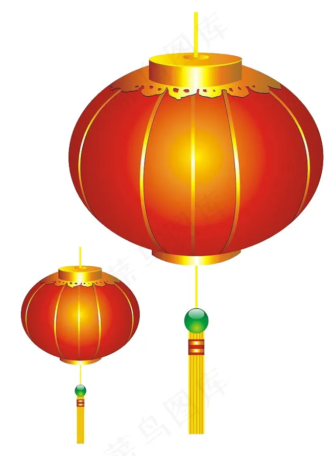 新年灯笼psd模版下载