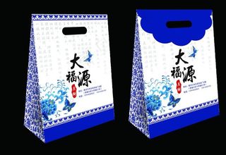 青花瓷手袋（展开图）