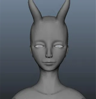 带角人物构造游戏模型