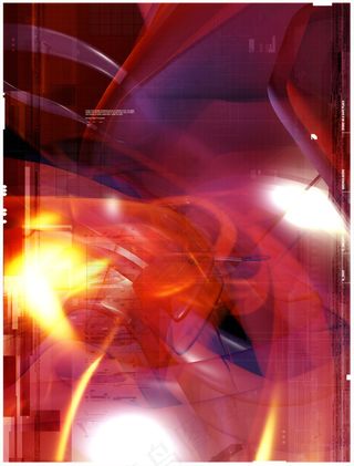 美国视觉设计师作品psd源文件红色元素