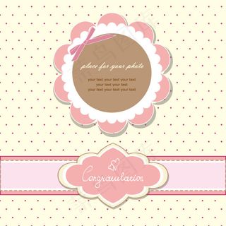 矢量素材卡通可爱背景花纹