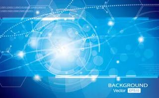 科技感蓝色背景矢量图