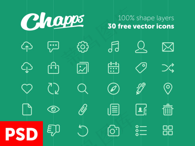 30个简洁的图标