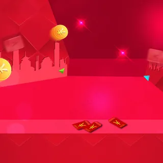 红色喜庆渐变红包背景