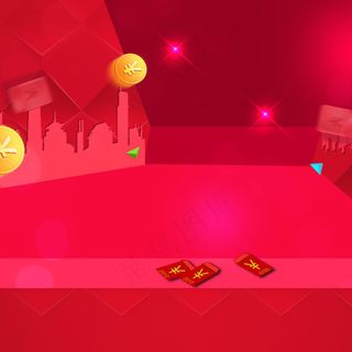 红色喜庆渐变红包背景