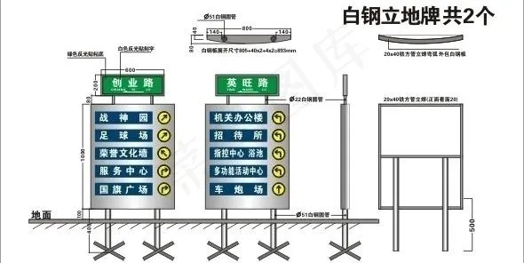 指示牌图片cdr矢量模版下载