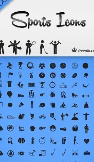 模板类体育图标矢量素材合辑