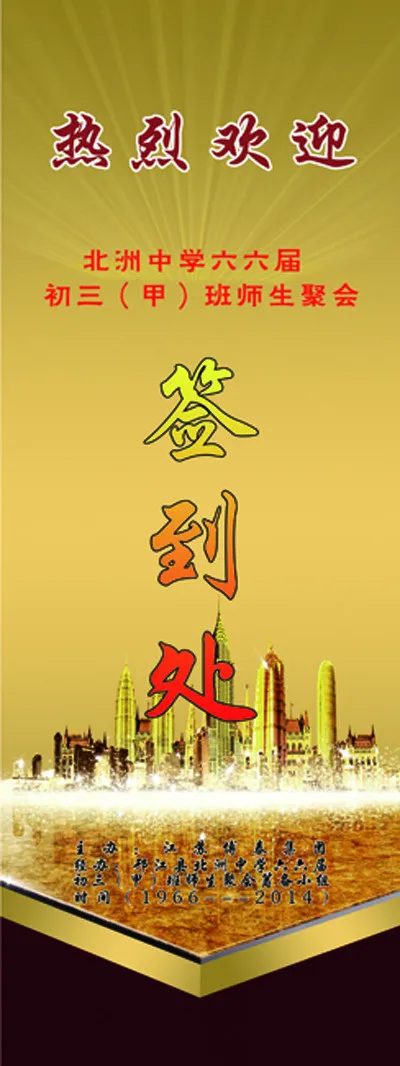 同学聚会展板