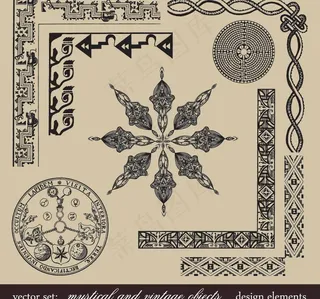 欧式花纹花边 图案图片