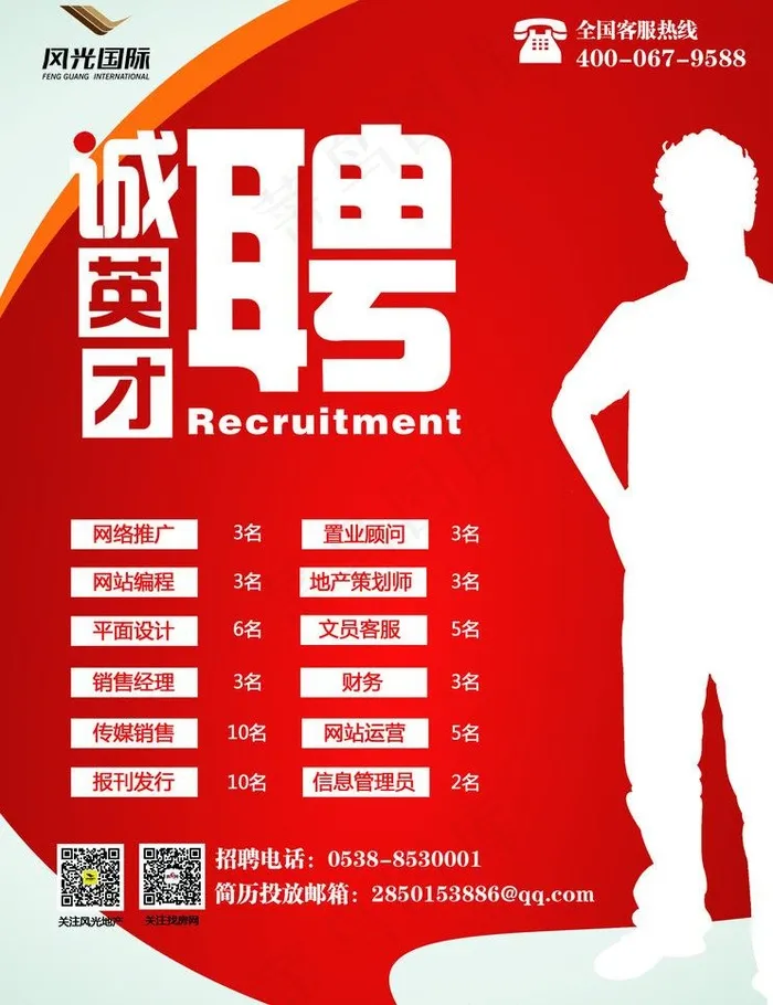 招聘广告图片psd模版下载