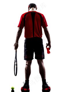 打球的男性背景
