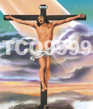 人物油画 耶稣(21x26厘米)图...