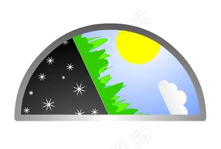 鼠标滑过切换半圆形