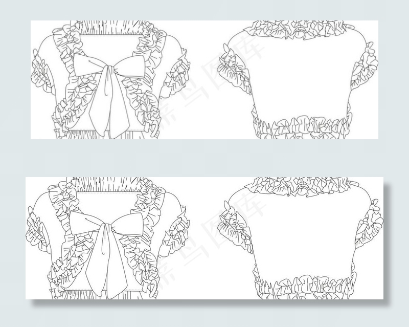 针短袖织上衣图片