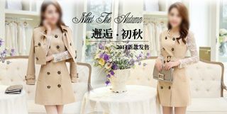 女装韩版修身风衣秋季新款