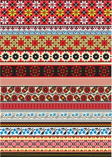 十字绣图案矢量素材06