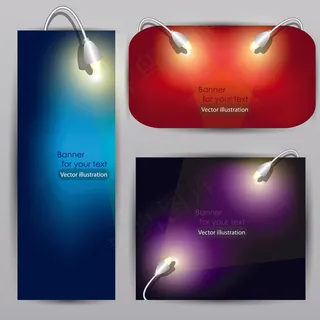 绚彩背景光效矢量图