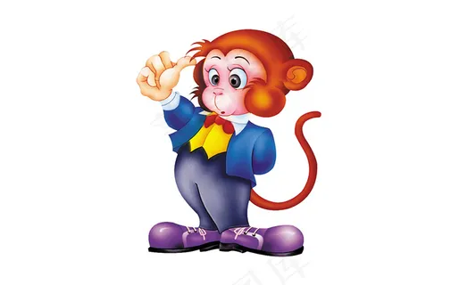 猴子卡通模板新年素材 猴子卡通模板新年素材