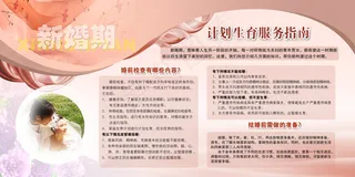 计划生育服务指南 展板
