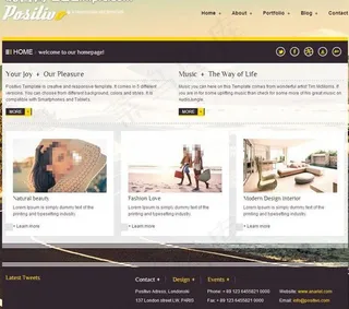 创意音乐网站模板图片