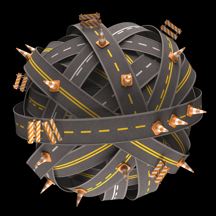 3D城市道路模型图片