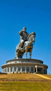 成吉思汉雕塑高清摄影图片