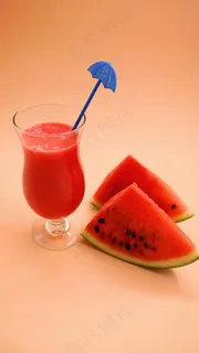 西瓜汁高清摄影图片