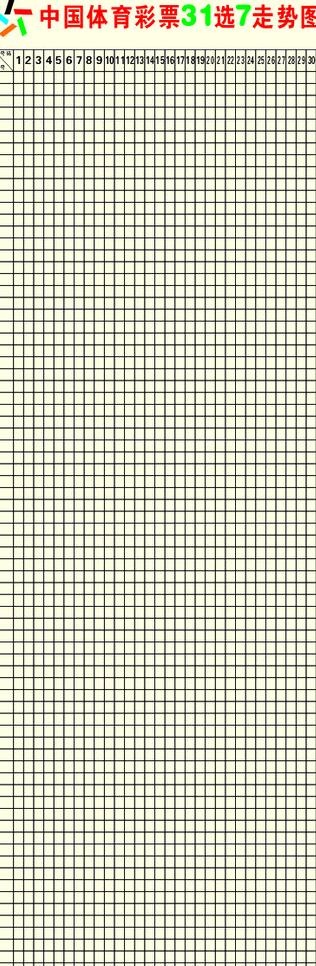 中国体育彩票31选7走势图图片