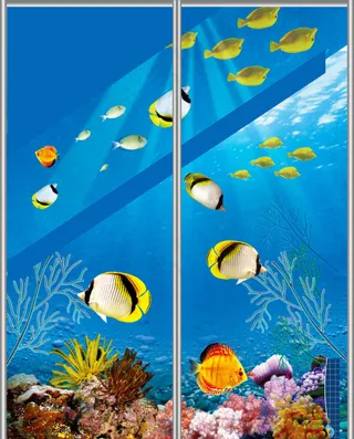 海底世界移门素材下载