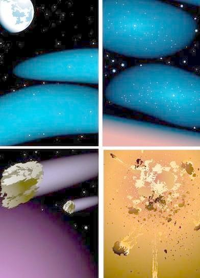 自然界宇宙背景矢量图片素材 下载ai矢量模版下载