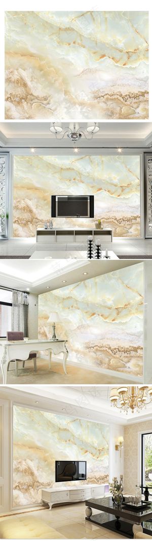大理石纹锦绣山河背景墙