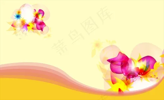 橙色系花团背景