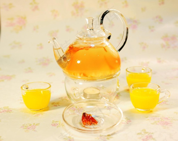 西餐厅花茶图片