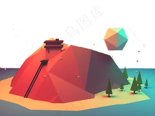 c4d创意图案免扣素材png