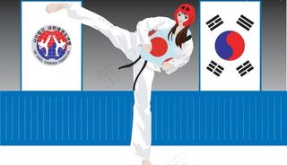 跆拳道选手图片