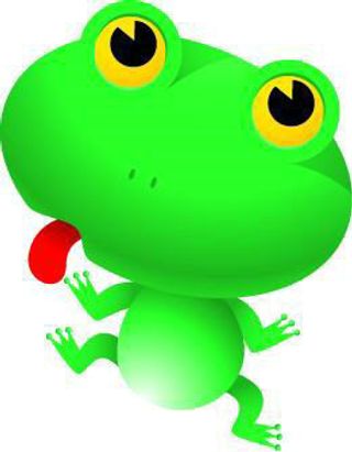 卡通动物大青蛙PSD素材