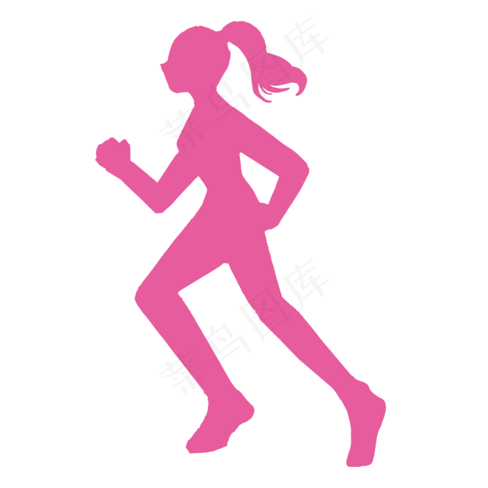 奔跑的女性剪影粉色矢量免抠奔跑的女性剪影粉色矢量免抠